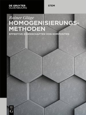 cover image of Homogenisierungsmethoden